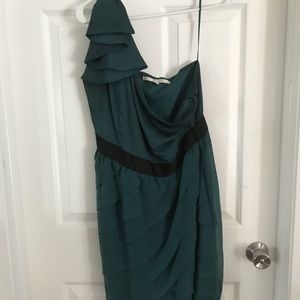 Lauren Conrad one shoulder layered dress